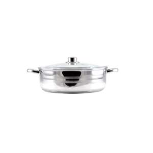 Stainless steel pot with lid, 3 liter capacity - Pot