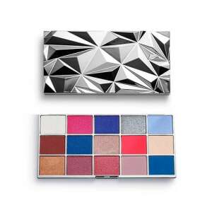 Makeup Revolution Glass Mirror Lidschatten-Palette, 15 Farben, mit einer Mischung aus matten und schimmernden Finishes - Lidschatten