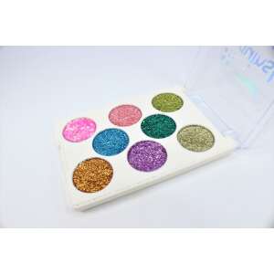Paleta cieni do powiek Gulflower Glitter Sequins 03, 8 żywych, długotrwałych odcieni dla błyszczącego, efektownego makijażu - Cień do powiek