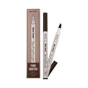 Music Flower Creion lichid pentru sprâncene, Fine Sketch, Efect tatuaj, Super durabil, Maroniu - Creion sprâncene