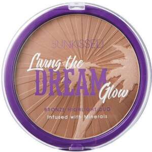 Sunkissed Living the Dream Glow Duo Bronzer and Highlighter, infused with minerals - Bronzing