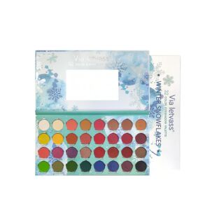 Make-up-Set Lidschatten-Palette, Via Letvass, Winter Snowflakes, 32 Farben 127392926 - Lidschatten