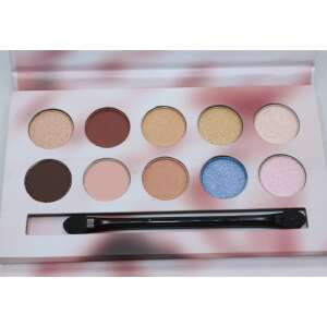 Kiss Beauty Fashion Lidschatten-Palette, 10 Farben, mit Pinsel - Lidschatten