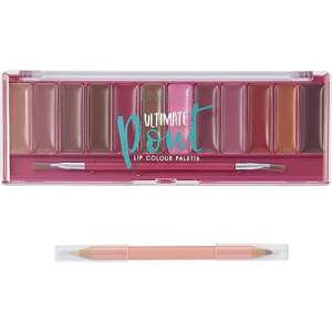 Sunkissed Ultimate Pout Lip Colour Palette, 12 shades, lip liner and brush - Mouth