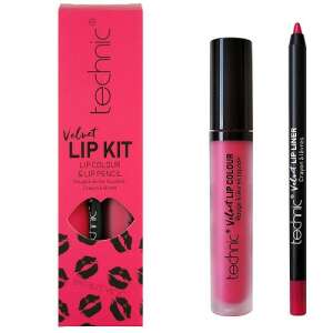 Technic Velvet Lip Kit in Little Fuchsia, enthält einen flüssigen Lippenstift und einen Lipliner - Technic
