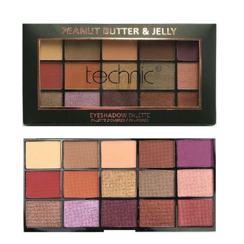 Technic Peanut Butter & Jelly Lidschattenpalette, 15 Farben