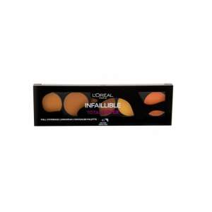 Loreal Infallible Total Cover Concealer Palette, Shade 02 Tan To Deep, full coverage longwear concealer palette - Concealer