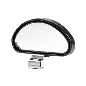 Amio blind spot mirror for car, convex mirror for better visibility, universal fit, black - AMiO
