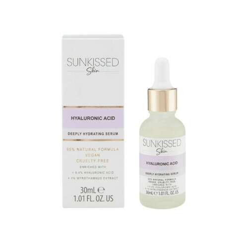 Sunkissed Skin Hyaluronsäure-Serum, tief feuchtigkeitsspendend, 30 ml, vegan, tierversuchsfrei, 95% natürliche Formel