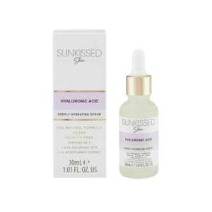 Sunkissed Skin Ser Hyaluronic Acid, ser hidratant profund, 30 ml, vegan, fără cruzime, 95% formulă naturală - Ser de față