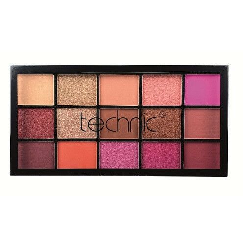 Paleta očných tieňov, Technic, Hot Love, 15 farieb 127392075