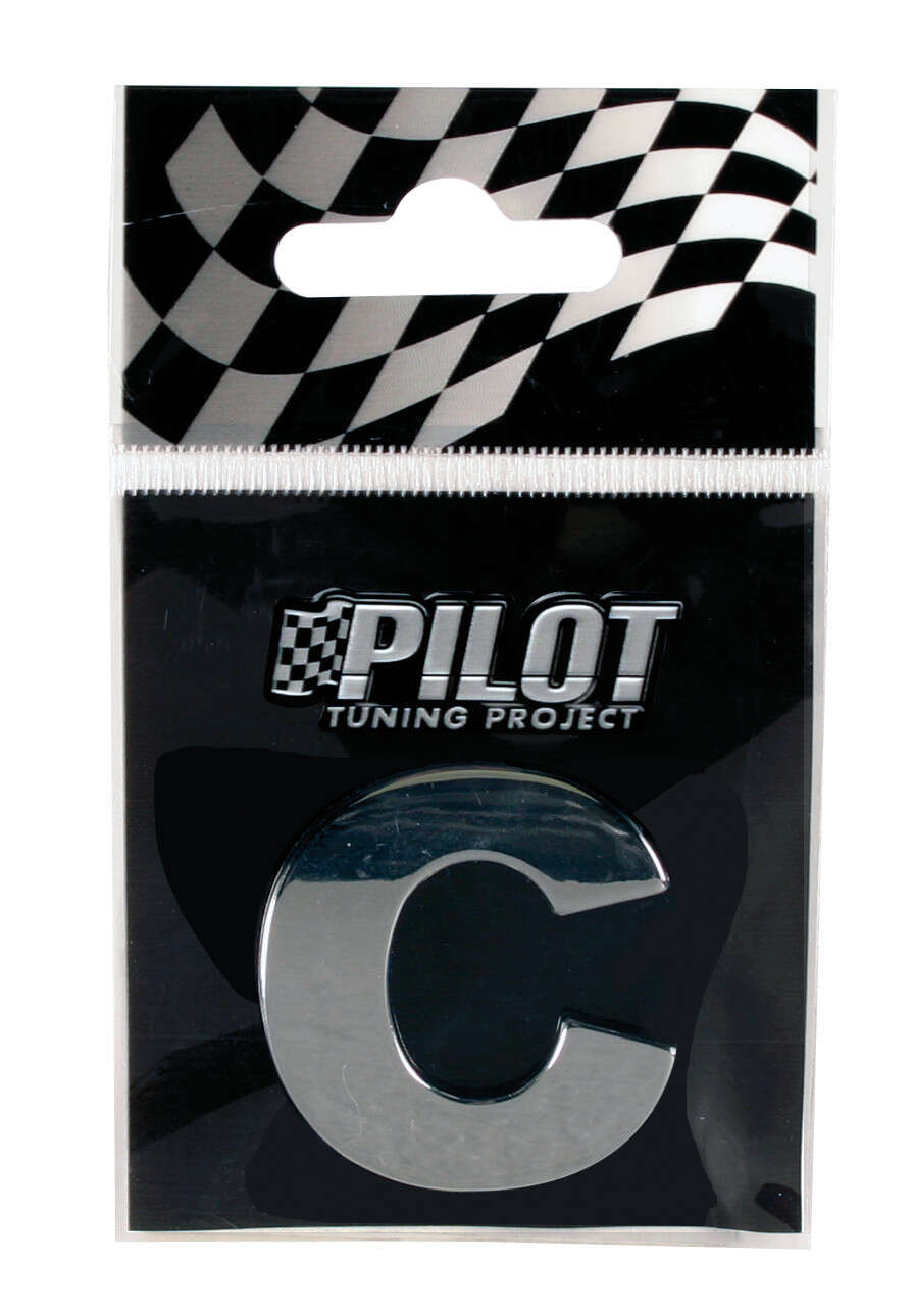 Pilot Tuning Project - 3D Krómozott Betű - C - 28 mm