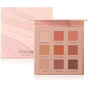Focallure Color The Life szemhéjpúder paletta, 9 színnel, Soft Power, nyitott paletta, minden szín látható - Focallure