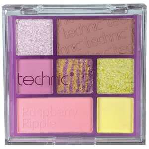 Technic Raspberry Ripple Lidschatten-Palette, 7 Farben, mit matten, schimmernden und intensiv cremigen Glitzer - Technic
