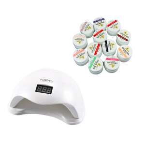 SUNUV LED UV nail lamp set with 12 Coco More Professional UV gel colors - Nail design
