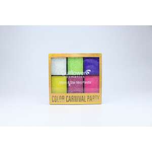 Gulflower Cosmetics Moon & Star Mini Palette Color Carnival Party 01 Eyeshadow Palette, 6 vibrant glitter eyeshadows - Eyeshadow