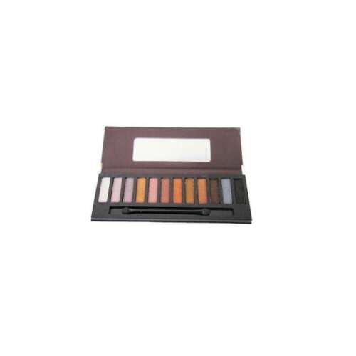 Miss Doozy Silky Eyeshadow Palette Nude 03, geöffnet, zeigt alle 12 Farbtöne, Lidschattenpalette