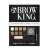 W7 Brow King Ultimate Augen- und Augenbrauenpalette, geöffnet, zeigt alle Produkte im Inneren
