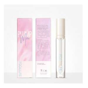 Focallure Plump Max Luciu de Buze, 01 Crystal, luciu transparent cu aplicator, efect de buze pline - Buze