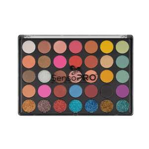 SensoPro 35 Colors Party Time Eyeshadow Palette, 35 shades of matte and shimmer eyeshadows - Eyeshadow