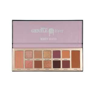 Paleta cieni do powiek Beauty Glazed Gentle As Ever, otwarta, pokazująca wszystkie 10 odcieni, w tym róż i kontur - Cień do powiek