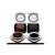 Taliaimei 2 in 1 Eyeliner Gel and Eyebrow Cake, brown and black, with brush