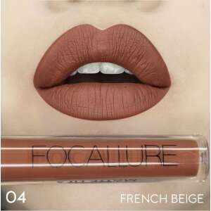 Focallure Ultra Chic Lips Tekutý Matný rúž v odtieni 04 French Beige, dlhotrvajúci matný efekt, krémová textúra, plné krytie, hydratačný, široká škála odtieňov, vhodný pre všetky typy pleti - Ústa