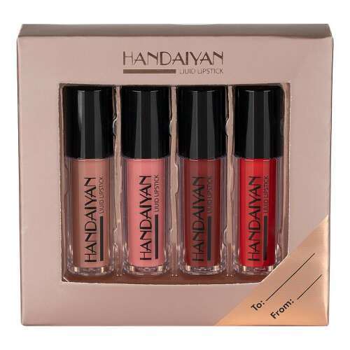 Handaiyan Liquid Lipstick Set of 4, 4 shades of liquid lipstick in a gift box