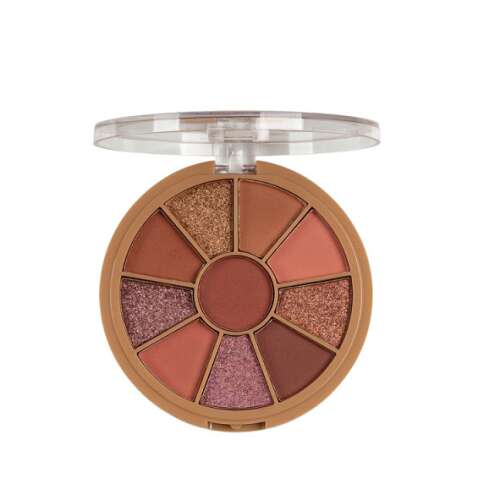 S.F.R Color Kaffe-Lidschattenpalette 02, 10 pigmentierte, schimmernde und matte Lidschatten