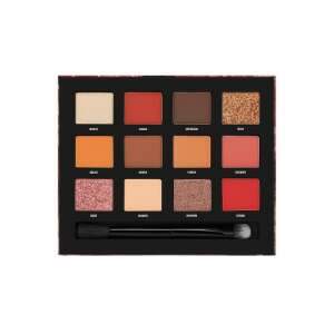 W7 Let's Brunch Eyeshadow Palette with Vickaboo Pressed Pigments, 12 shades - W7