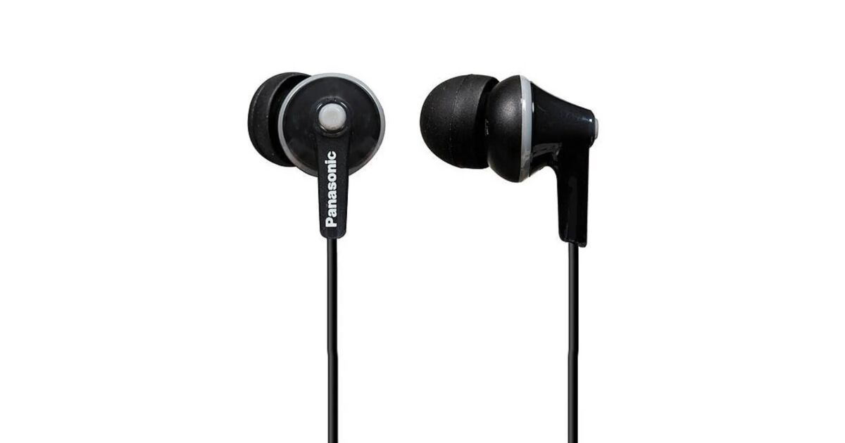 Panasonic RP-HJE125E-K Earphones, Black