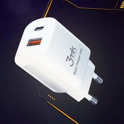 3mk HyperCharger 20W USB-C és USB-A fali töltő