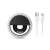 Uslion Selfie Ring Light, čierny model, s USB káblom a nabíjacím káblom micro USB