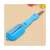 Blue fish scaler with built-in knife and scales container