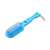 Blue fish scaler with built-in knife and scales container
