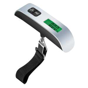 KetoTek elektroniczna waga bagażowa z zielonym podświetlanym wyświetlaczem LCD, czarny i srebrny - Akcesoria do walizek