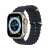 Dux Ducis OceanWave Apple Watch band in black, side view