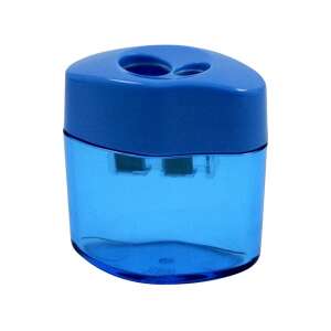 Kék műanyag ceruzahegyező két lyukkal ceruzák hegyezéséhez - WaliSec