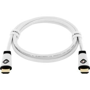 Oehlbach 130 Easy Connect 1.5m 4K High Speed HDMI cable with Ethernet, white - HDMI Cable