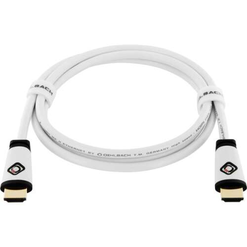 Oehlbach 130 Easy Connect 1.5m 4K High Speed HDMI cable with Ethernet, white