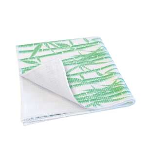 York Eco Natural Bamboo Floor Cloth, 50x50cm, green bamboo pattern - YORK Household wipes