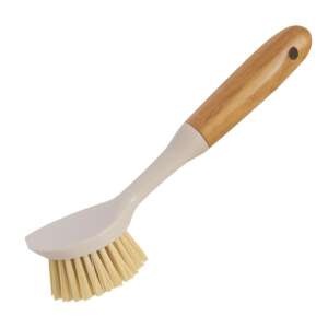 York Edénysúroló kefe nyeles 4,5x5,5x22cm Bamboo Eco Natural dish brush with bamboo handle - Cleaning