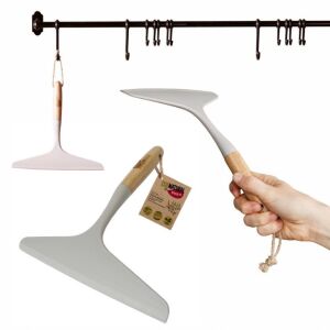 Collage des York Bambus Duschkabinenabziehers in Gebrauch und hängend - YORK