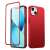 Joyroom 360 Full Case for iPhone 13, red phone case with tempered glass screen protector