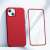 Joyroom 360 Full Case for iPhone 13, red phone case and tempered glass screen protector