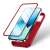 Joyroom 360 Full Case for iPhone 13, red phone case with tempered glass screen protector