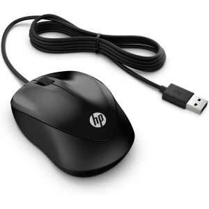 HP 1000 Drôtová myš - Čierna, ergonomický dizajn - Myši
