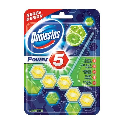 Domestos Power 5 Toiletten-Tabletten - Kalk - 2 Stück