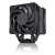 Noctua NH-U12A CPU cooler, black color, angled view, showing the heatsink and fan
