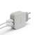 Delight Dual USB Power Adapter, 2.1A, white, side view